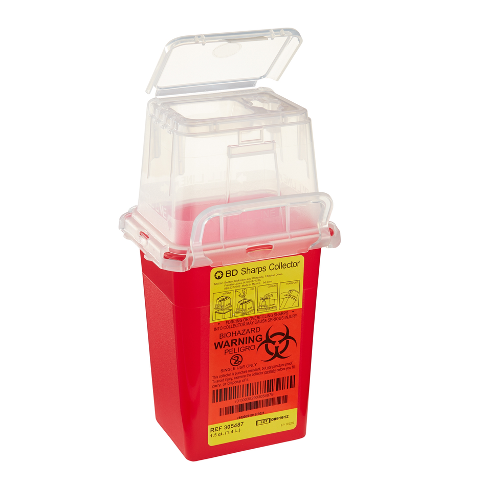 BD Red Sharps Container 1.4 L (Each)