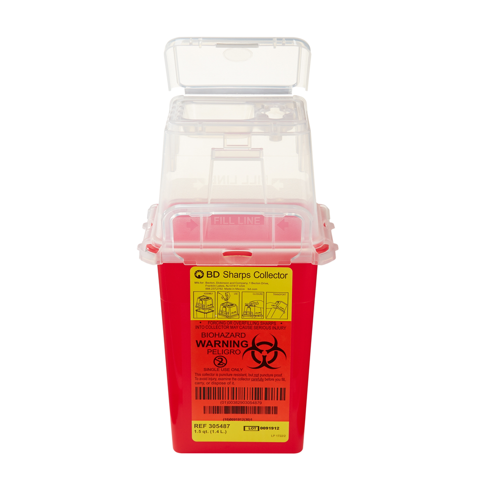 BD Red Sharps Container 1.4 L (Each)