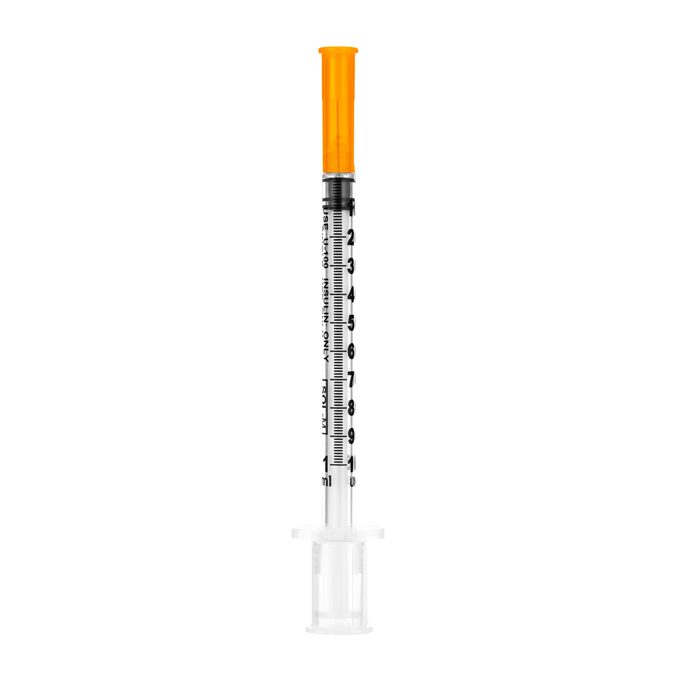 Sol-M 1 mL Insulin Syringe with 30G x 5/16" Needle (100 per Box)